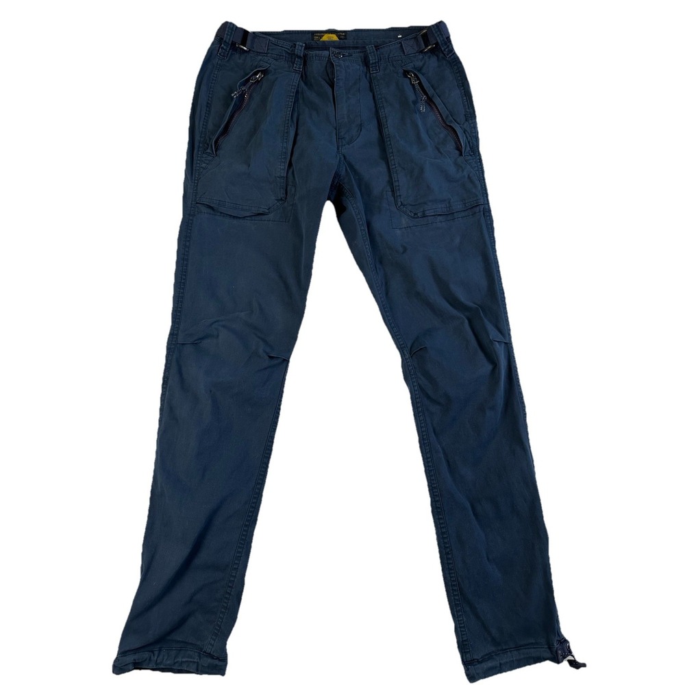 Abercrombie & Fitch 31x32 Navy Blue Slim Straight Y2K Gorpcore Mens Cargo Pants